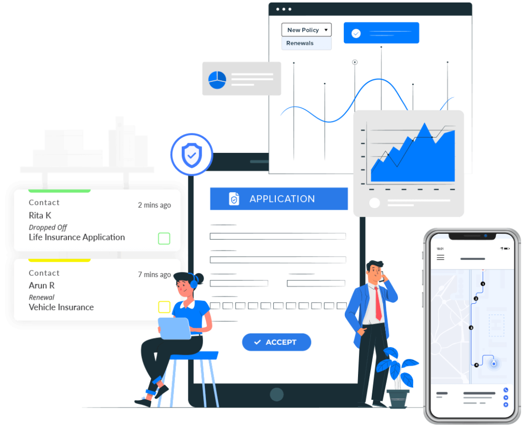 Insurance lead management software
